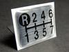 Tuningfan Shift Pattern Emblem for Manual Transmission Vehicles Super Big 7-Speed (Giga, Great, Dolphin, Profia, Sam, Quon)