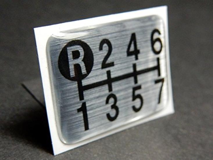 

Tuningfan Shift Pattern Emblem for Manual Transmission Vehicles Super Big 7-Speed (Giga, Great, Dolphin, Profia, Sam, Quon)