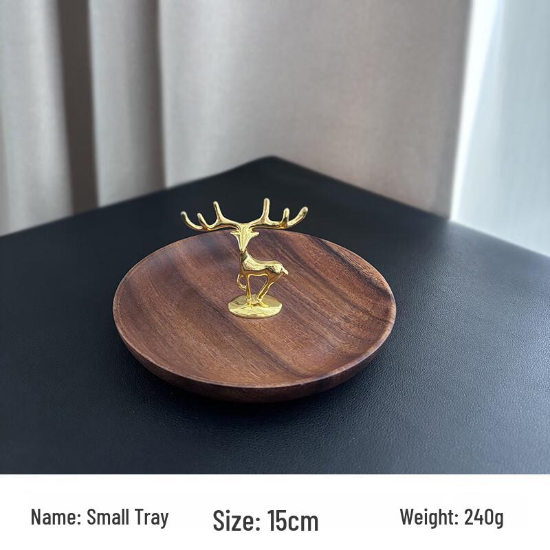 Walnut Wood Multi-Tier Dessert and Fruit Tray