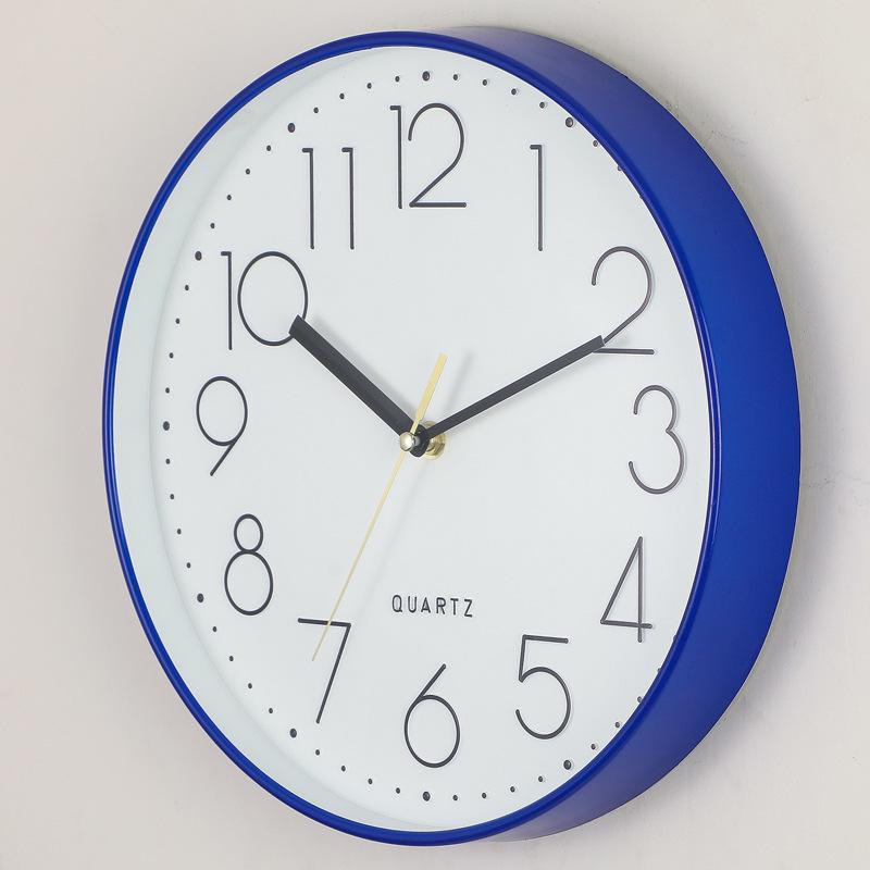 12" Silent Quartz Wall Clock for Living Room