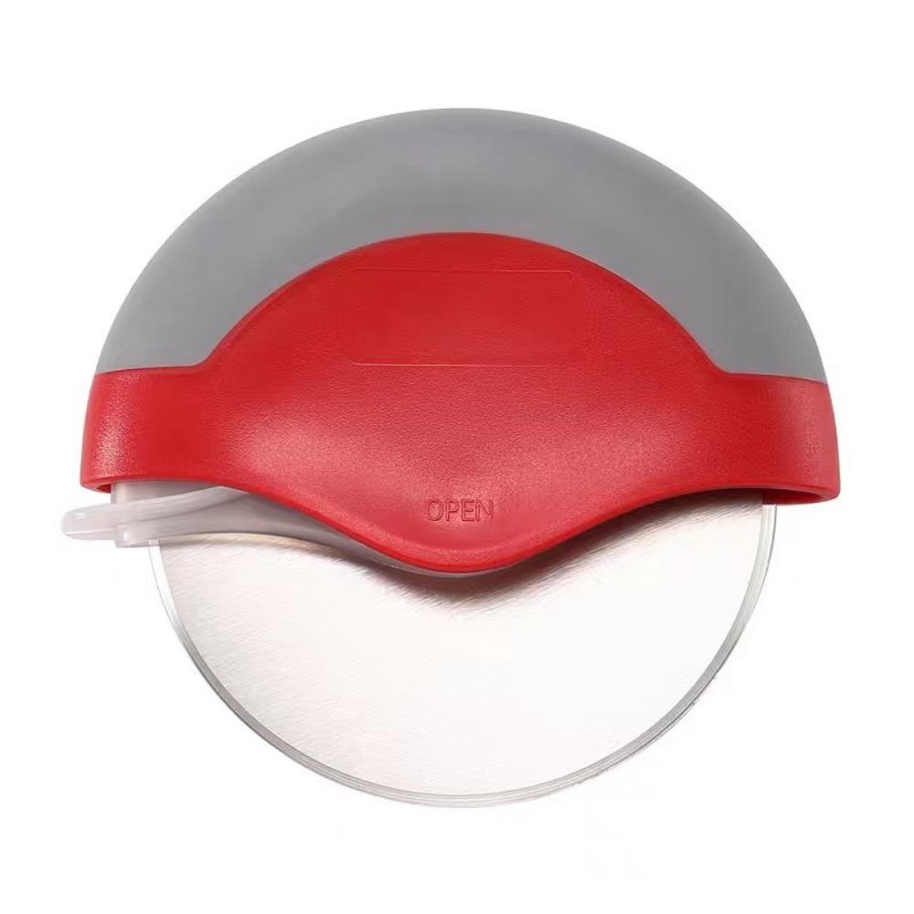 

Round Pizza Cutter Effortless Rotating Pizza Cutting Slicer Multi-Purpose Pizza Slicer for Home красный