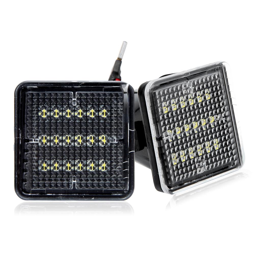 1 par 6000K 18 LED registreringsskyltsbelysning Passar för Toyota Tacoma 2016 2019 DC12V