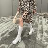 Women's High-heeled Boots for Autumn and Winter, Waterproof Platform, Thick Heel, Motorcycle Boots, Oversized Roman Women's Boots