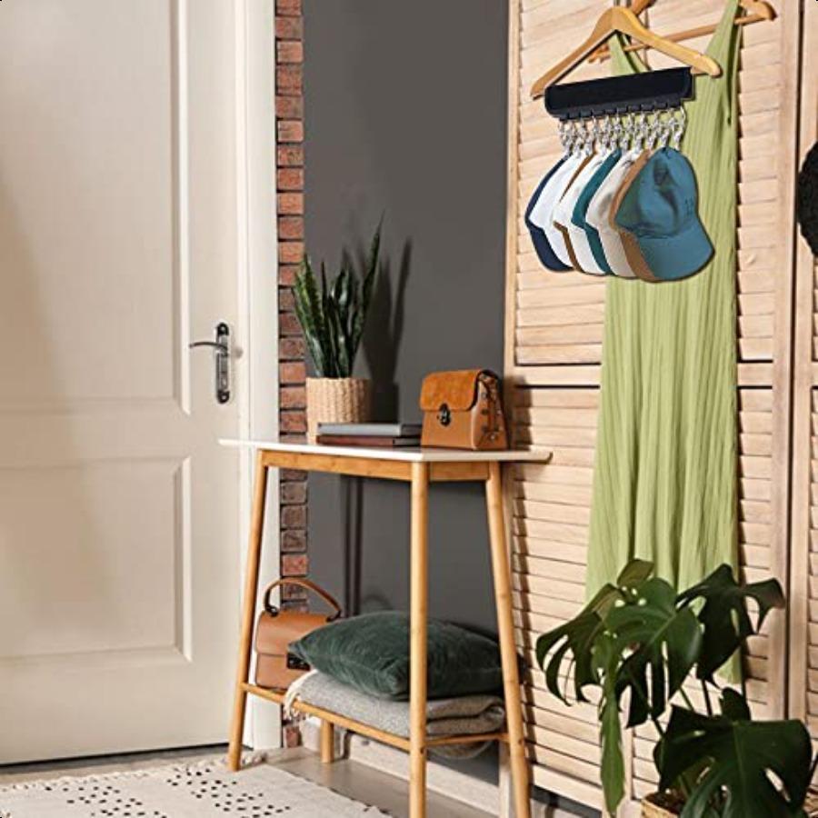 

Hat Rack for Baseball Caps Hat Organizer Holder for Hanger Room Closet Display 2Pack 10 Hat Storage Clips for Hang Ball Caps Wi United States