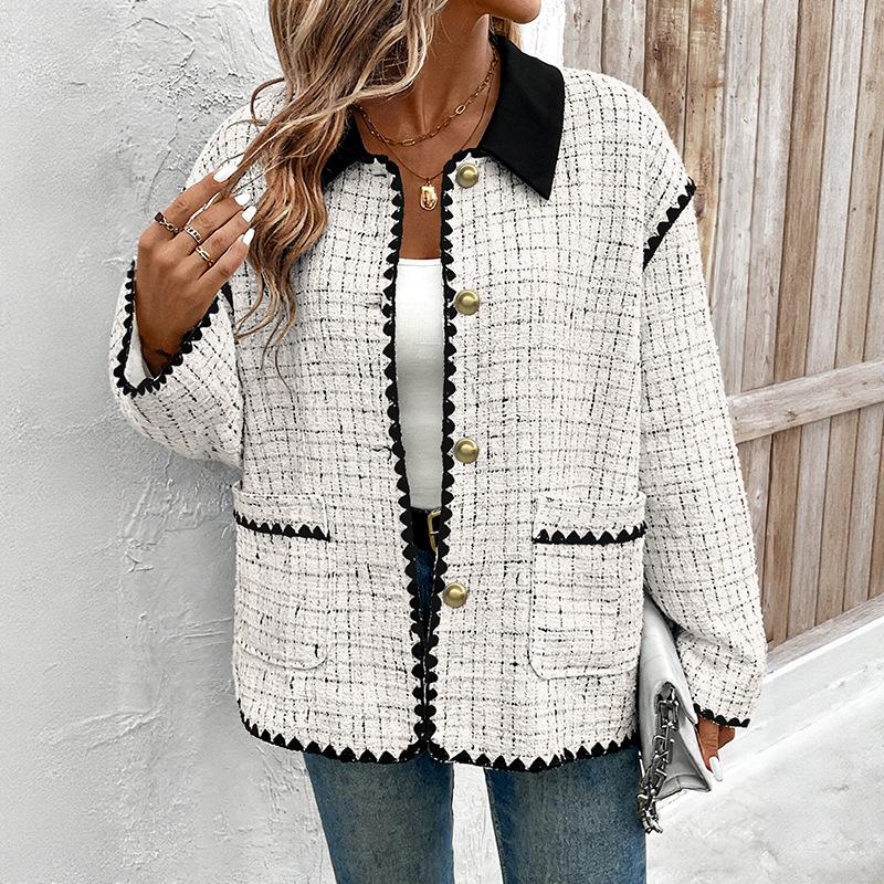 2026 Spring Women's Versatile Lapel Cardigan Jacket