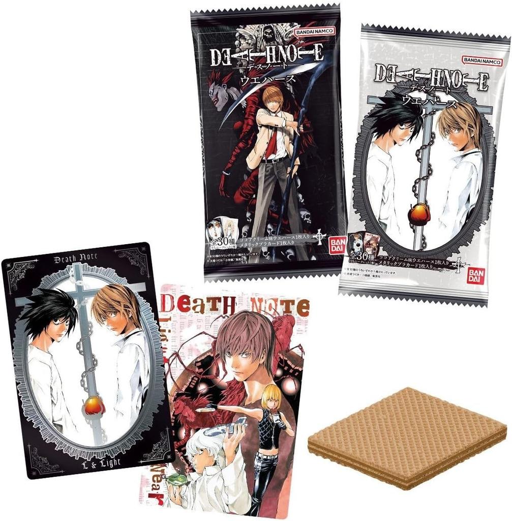 BANDAI DEATH NOTE Wafer Card Collection 20 Packs Box Japan