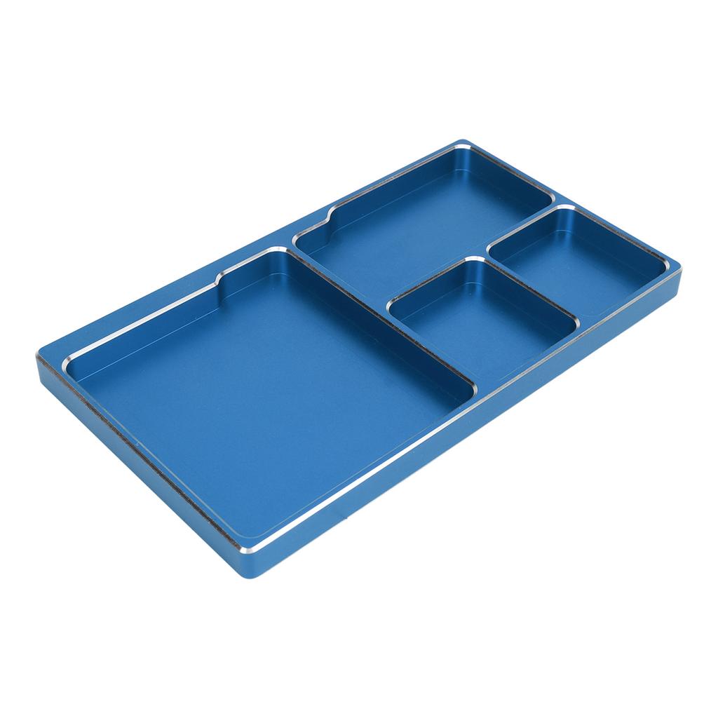 Tavă pentru șuruburi RC Aliaj de aluminiu cu suport magnetic Instrument de reparare RC Disc pentru șuruburi pentru întreținere Exterior