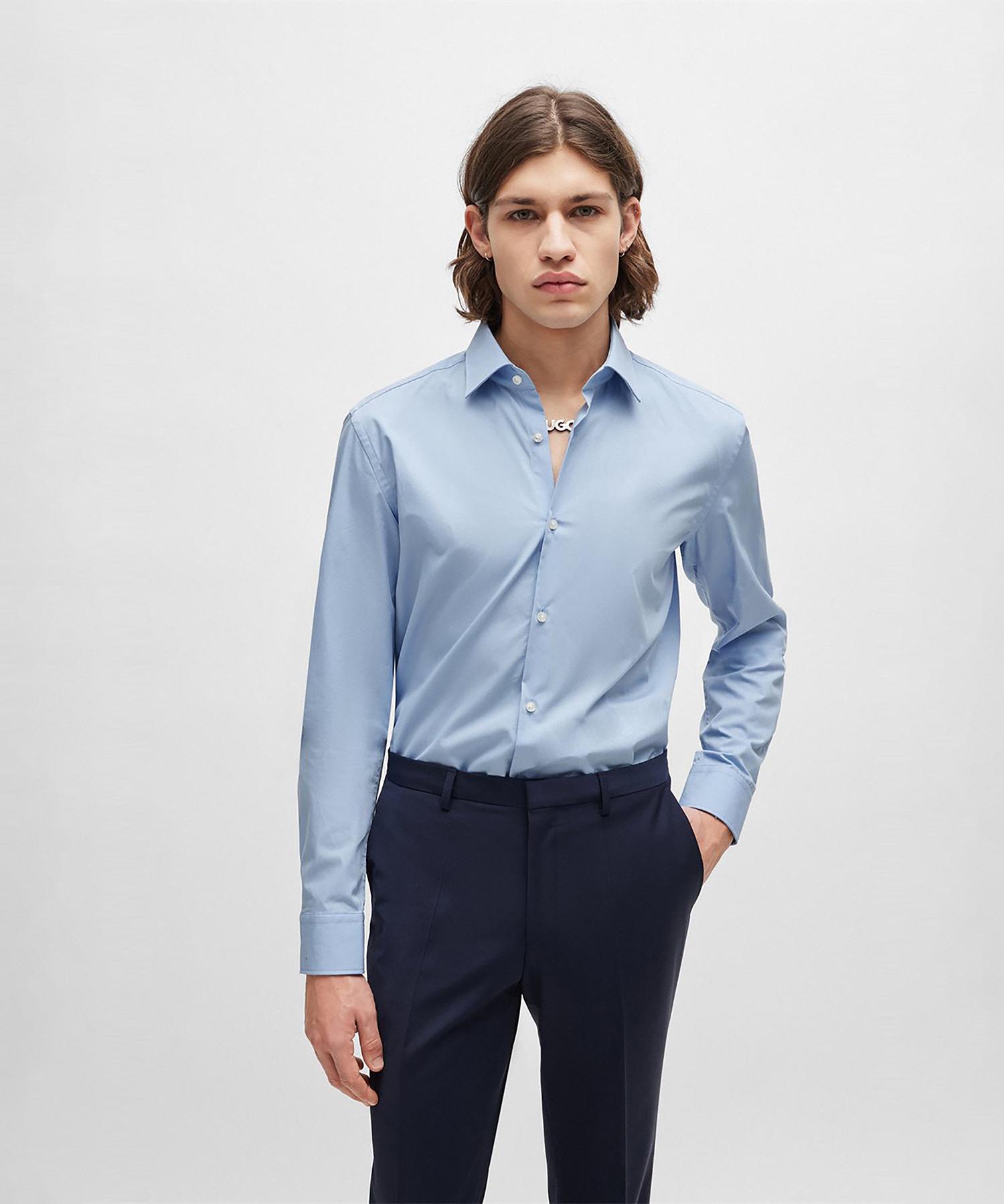 Hugo Easy Iron Suit Shirt Slim Fit 50289499_459 Sky Blue/38