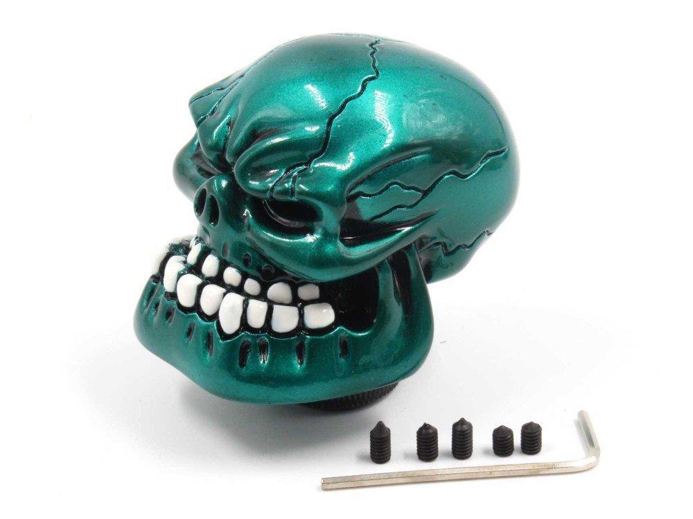 Funky Shift Knob Skull Teal