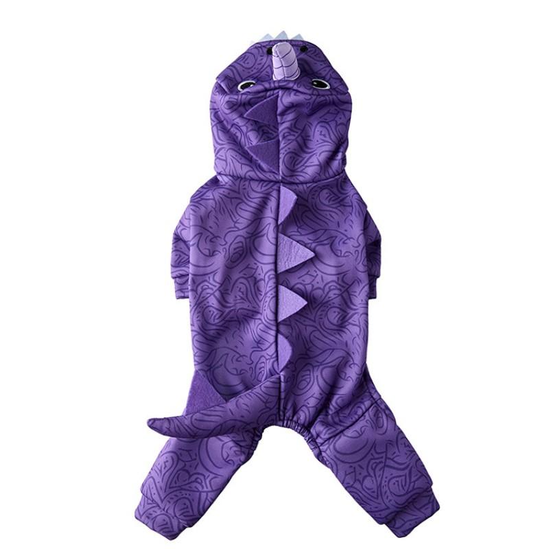 Festive Pet Costume Small To Medium Dogs Christmas Themed Plush Dog Outfit Two-Legged Design