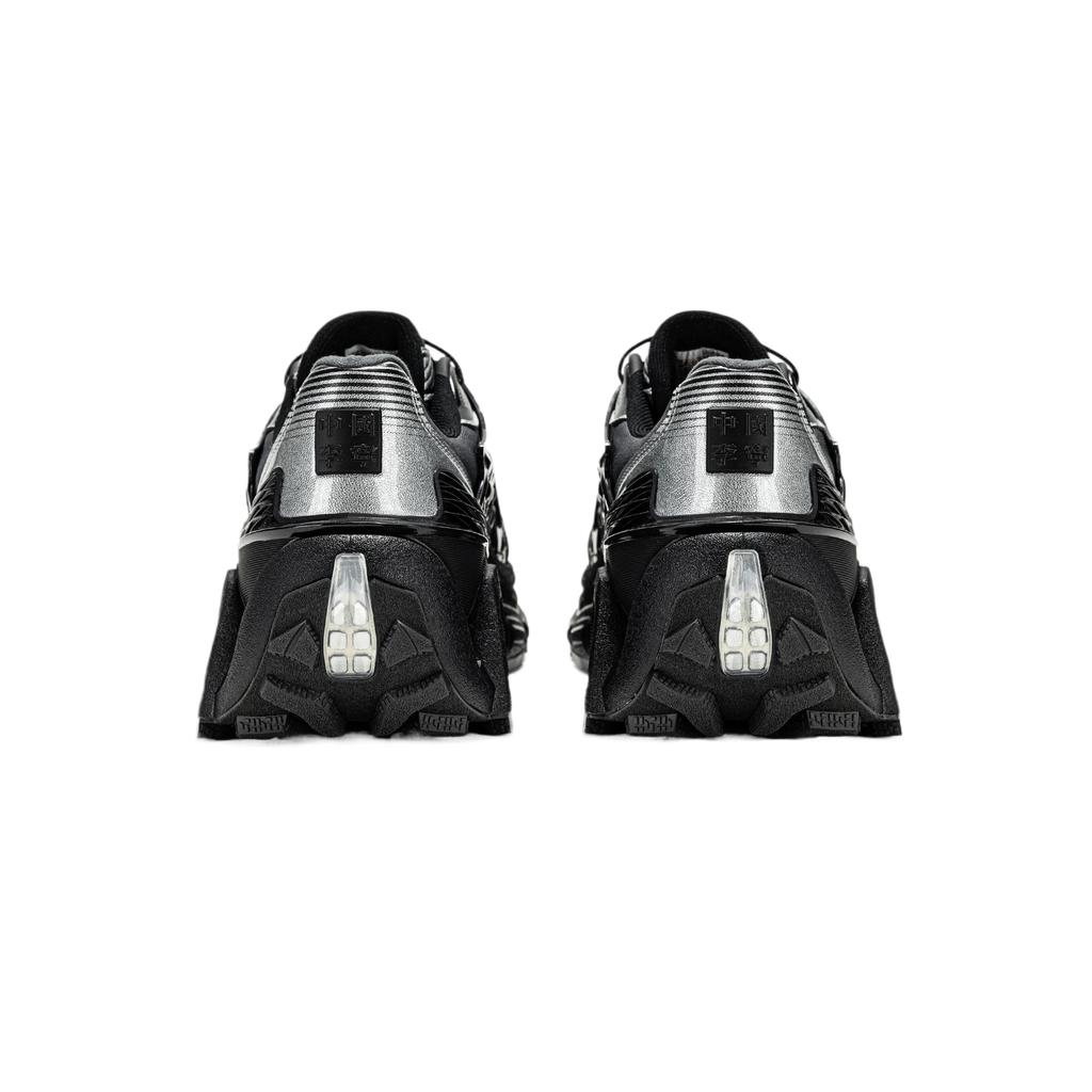 LiNing Lianing Liejun Ass Element Stoff Synthetisches Leder Kordelzug Dicke Sohle Mode Niedrige Schnürschuhe Damen Sneaker AZGW348-8
