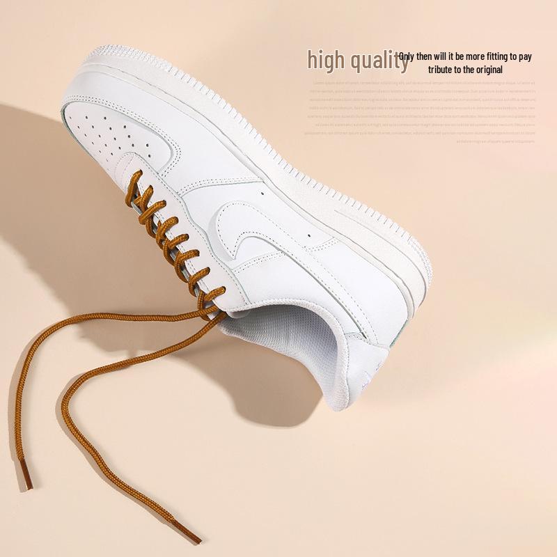 Tkaničky pro Air Force 1 AF1 Pšeničná barva Nízké & Pánské Vysoké Tenisky