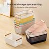 Plastic Hollow Storage Basket Rectangle Wood Handle Sundry Storage Basket Multi Functional Large Capacity Woven Mesh Basket