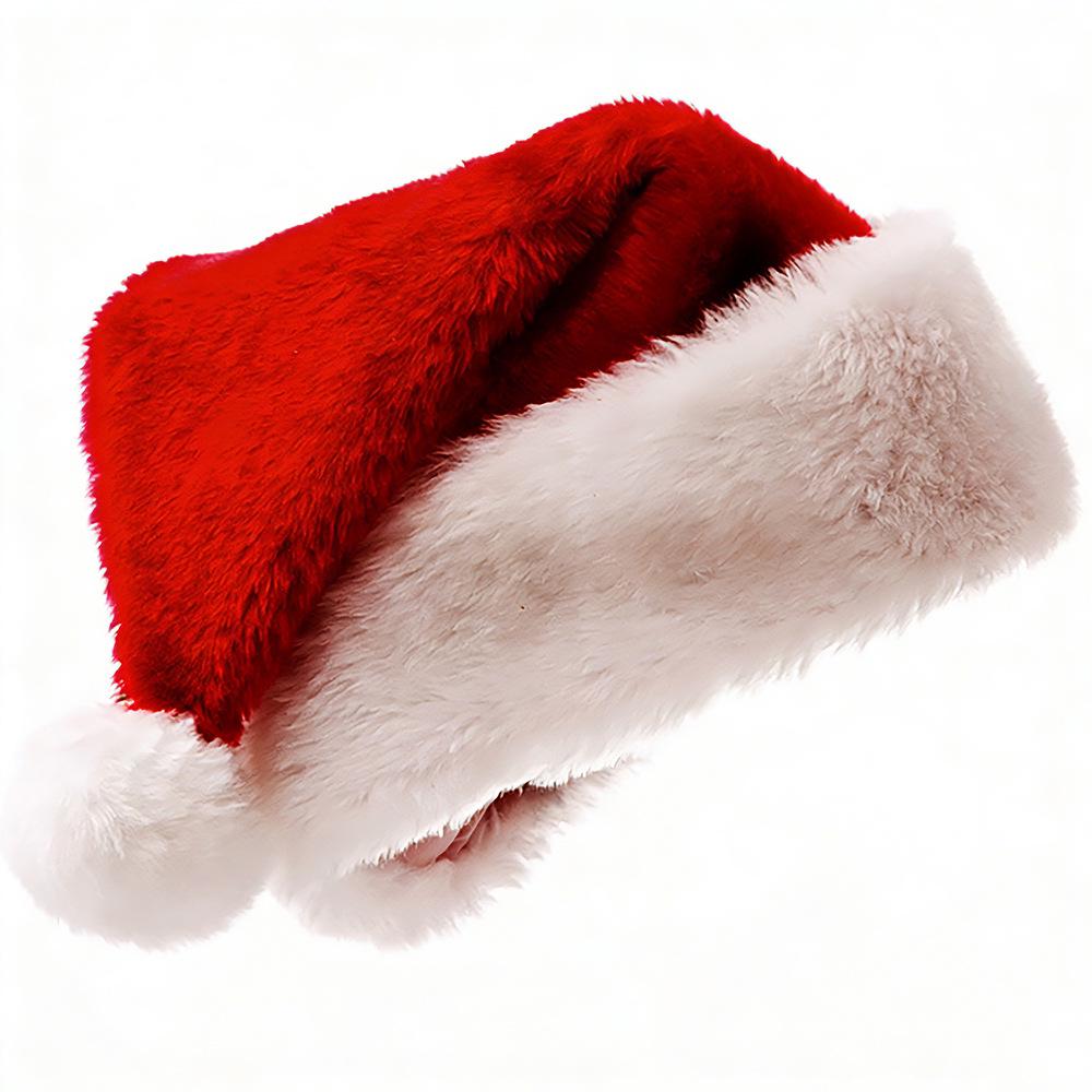 Plush Christmas Hat for Adults - Holiday Gifts & Decorations