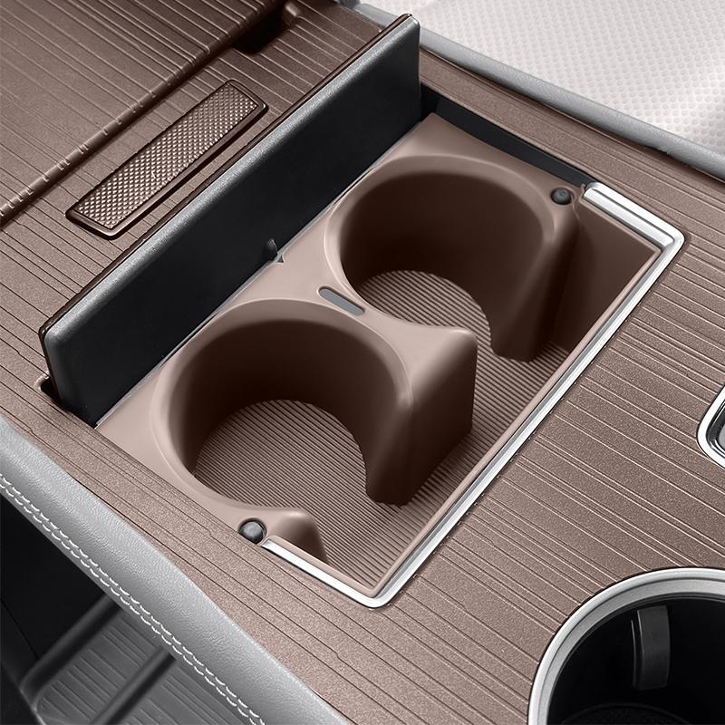 Car center console gear shift rear water cup box interior supplies for Toyota Sienna XL40    2024 2025