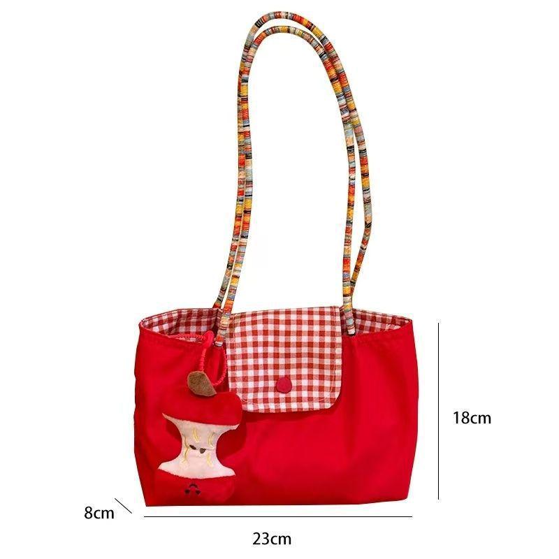 2025 Czerwona Urocza Wszechstronna Torba Tote: Torba na jedno ramię i do ręki na codzienne dojazdy