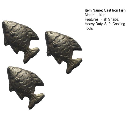 1/2/3Pcs Cast Iron Fish Cooking Tool Add Natural Sources of Iron To Food Water Reduce Risk of Iron Deficiency Dietary Solution for Vegans Athletes
