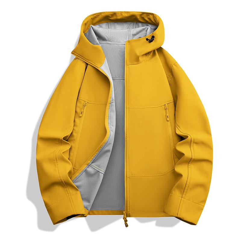 2026 Lightweight Windproof Waterproof Softshell Jacket for Men & Women - Breathable, Hooded, Thin Fleece for Mountaineering