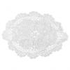Dining Placemat Home Decoration Retro Oval Vintage Hand Crochet Doilies