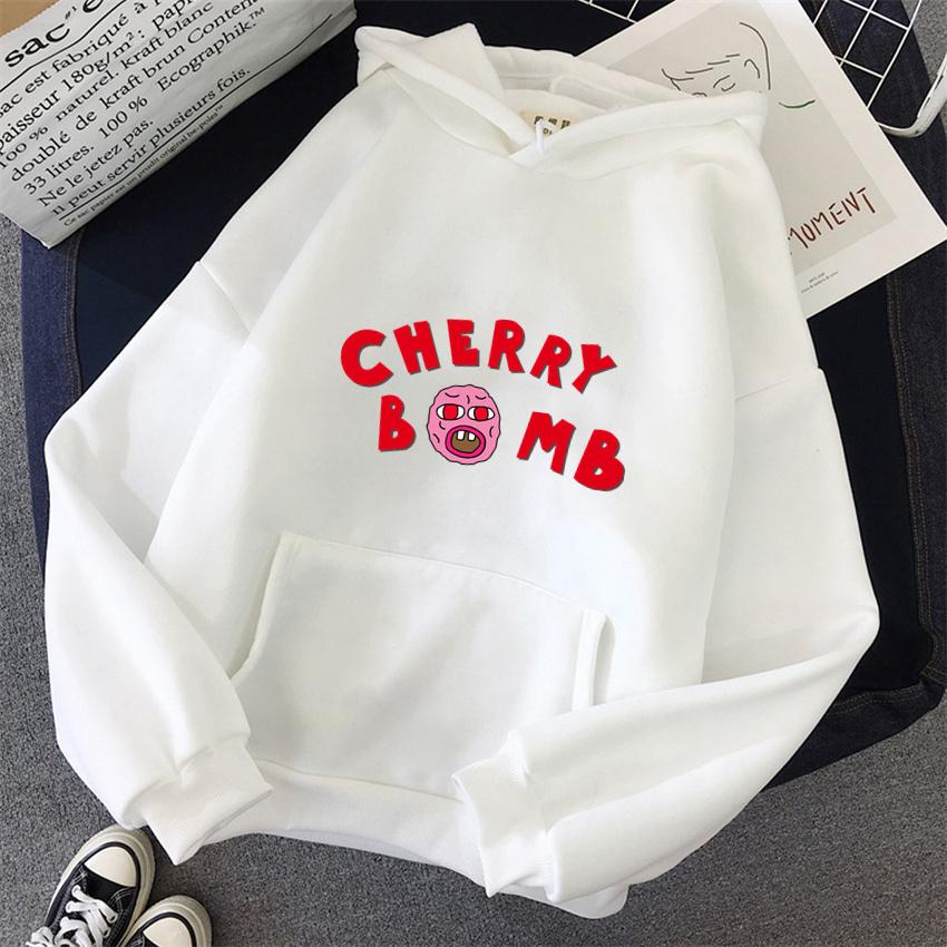 Winter Womens Hoodie The Creator Cherry Bomb Graphic Vintage Hip Hop Sweatshirts Casual Streetwear Unisex Pullover Women Hoodies