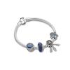 925 Sterling Silver Bracelets Set Women's Multicolor B801375