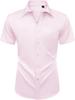 Men's Slim Fit Short Sleeve Non-Iron Stretch Business Shirt