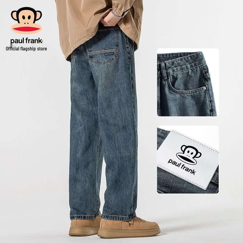 paul frank Men's American Retro Straight Loose Jeans