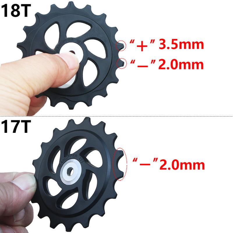 10T 11T 12T 13T 14T 15T 16T 17T 18T Bearing Bicycle Rear Jockey Wheel MTB Bike Rear Derailleur Pulley Roller for Shimano Sram