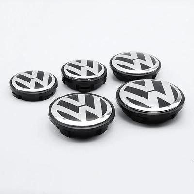 4 stuks Auto Wielnaafdop Stickers Naafdop Auto decoratie accessoires Voor Volkswagen R Golf 4 Motion GTI Polo Touran Octavia