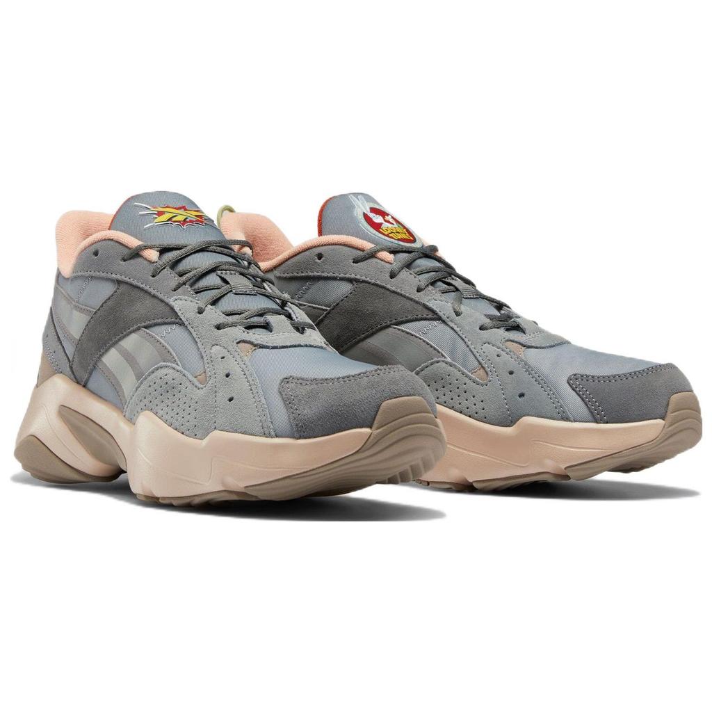 Reebok Looney Tunes X  Turbo Restyle Retro Fabric Leather Low-Top Casual Running Shoes Unisex Sneaker Gray GW4308
