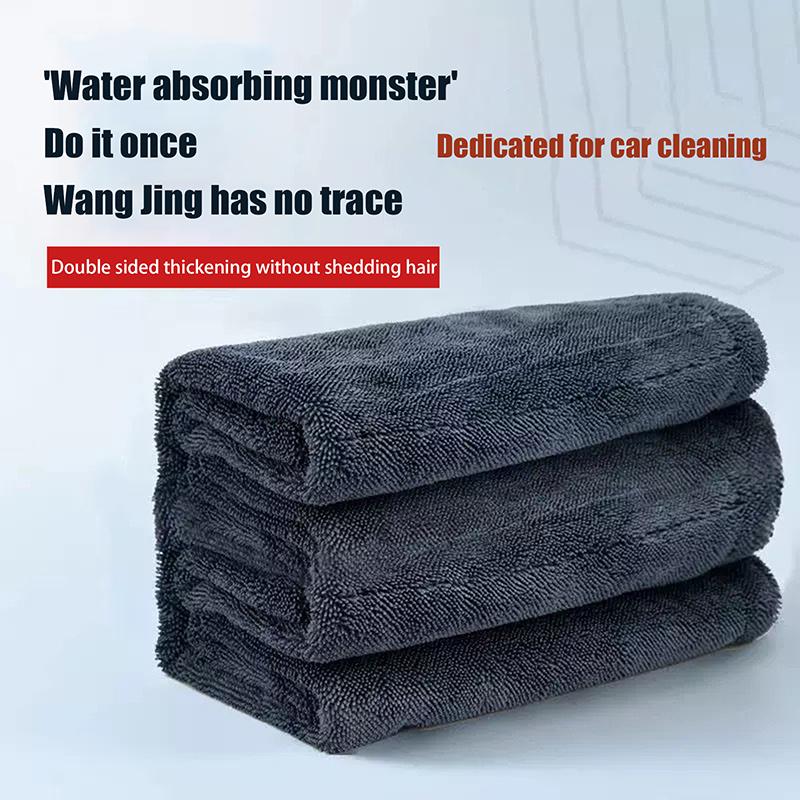 Car Wash Towel Microfiber Single/Double-Sided Ultra Absorbent Car Wash Cloth Cleaning Drying Towel Washing Car Cleaning Tool
