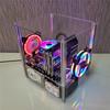 Transparent Acrylic ITX Open-Frame Case for DIY PC Builds