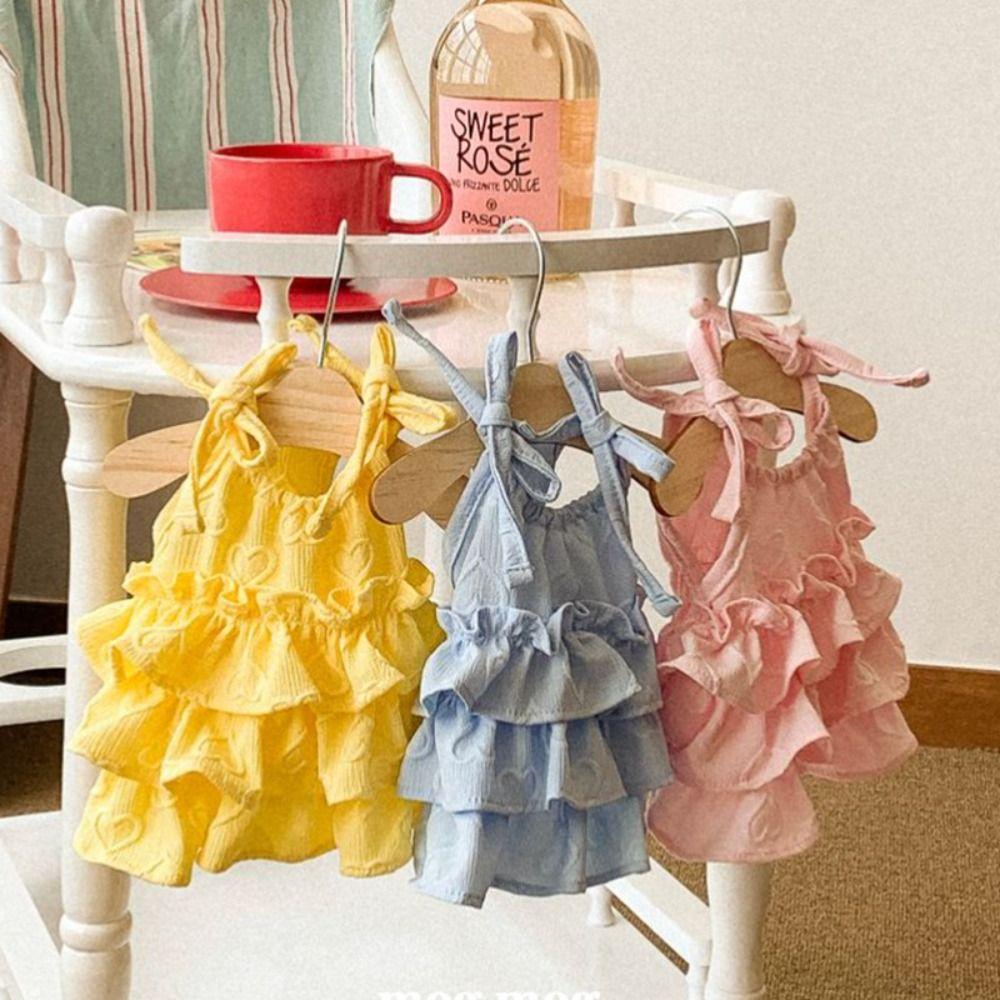 Breathable Pet Summer Clothes Soft Dog Vest Pet Supplies Pet Love Strap Cake Skirt  Spring/Summer
