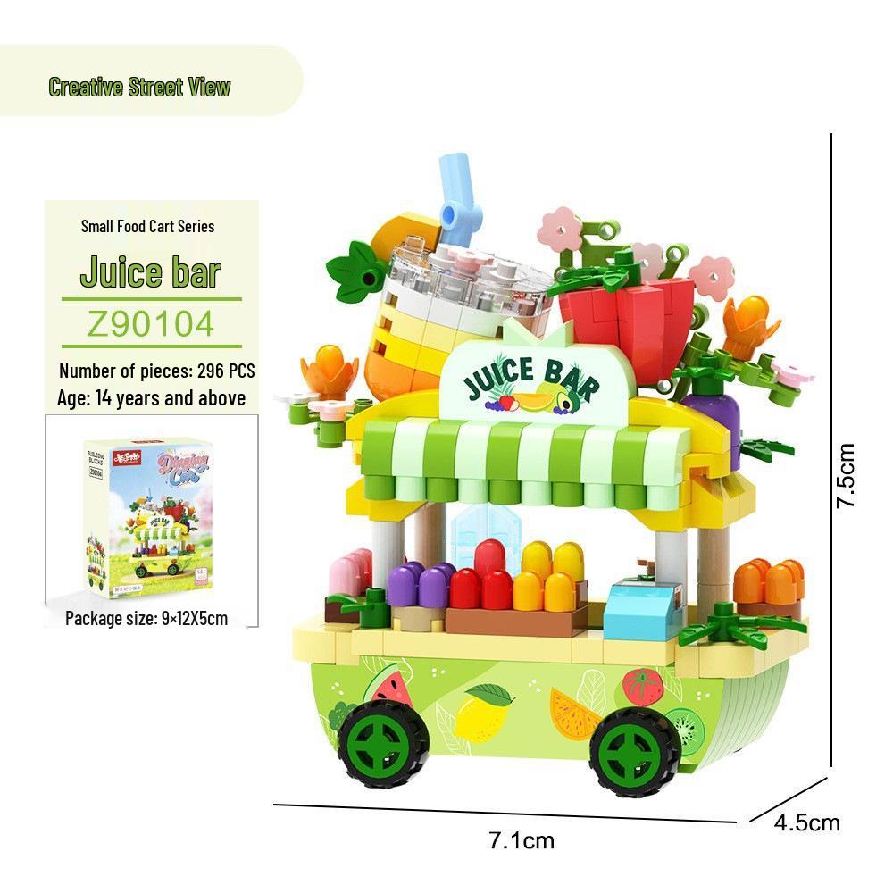 City Architecture Street Scene Model: Versatile Building Blocks Toy & Living Room Ornament