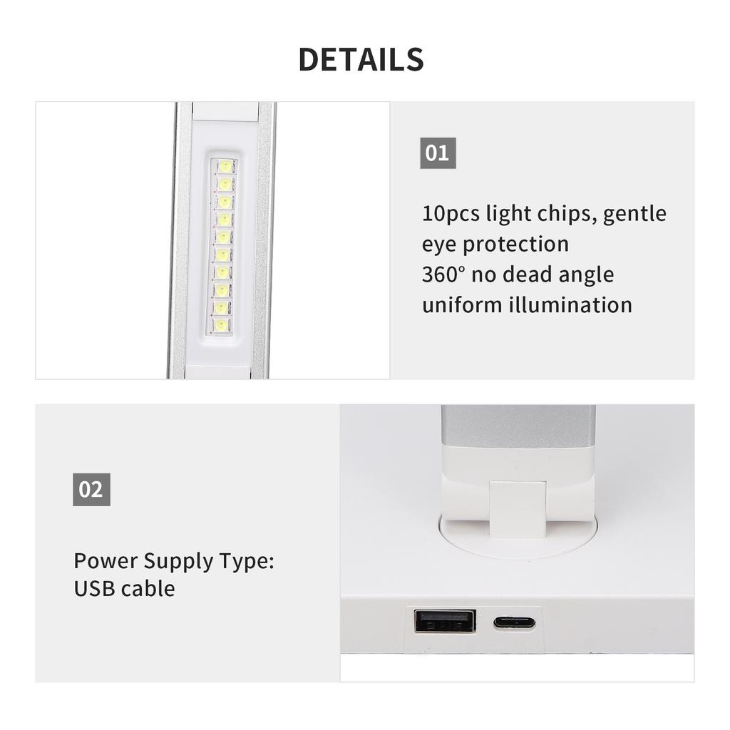 Professional Nail Folding Lamp Nail Art Desk Lamp Gel Polish Drying Lamp For Household Beauty Salon
