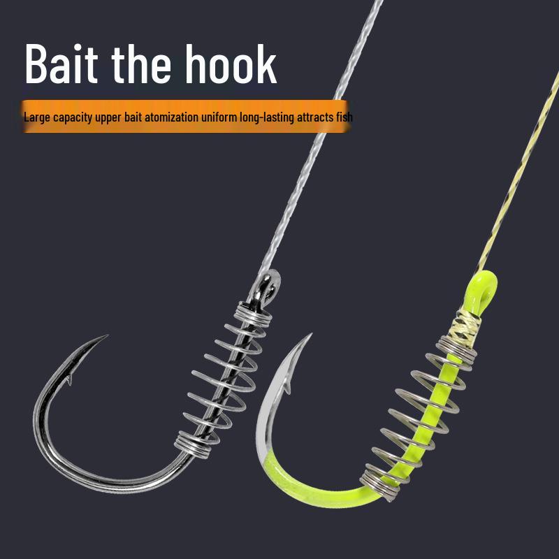 Anti-Snag Stříbrný a Kapr Velkohlavý Dvojháček s Krmítkem pro Nahazovací Pruty