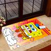 Happy Spongebob Happiness Themed Anti-Slip Rugs - Polyester Home Decor, Suitable for Bedrooms, Living Rooms, Doorways, Studios, and Decorations
