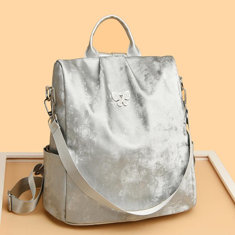 Multi-functional Backpack Simple All-in-one Waterproof Anti-theft Bag Large Capacity Nylon Schoolbag