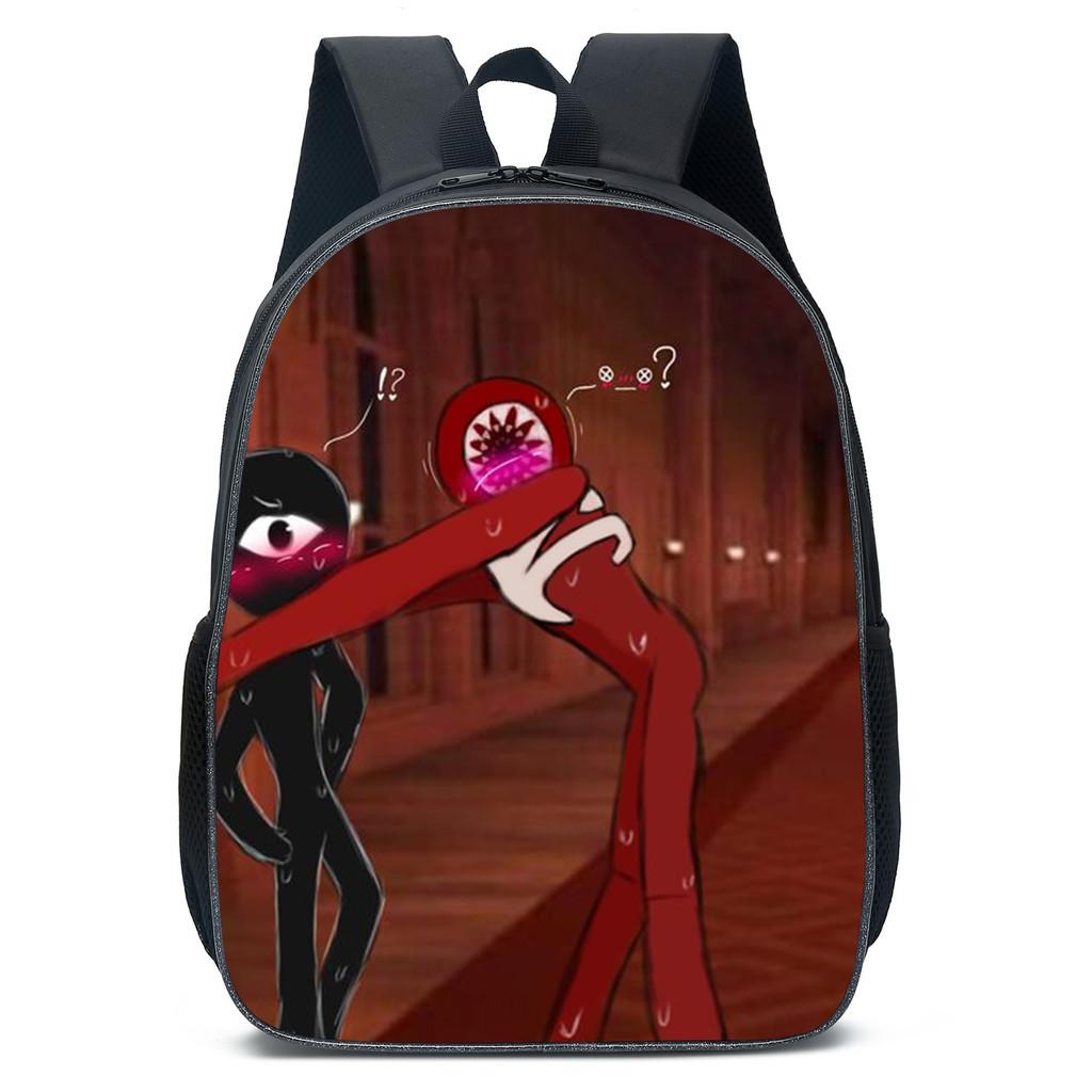 Doors Letter Roblox Anime Cartoon Lightweight Bag Children Backpack School