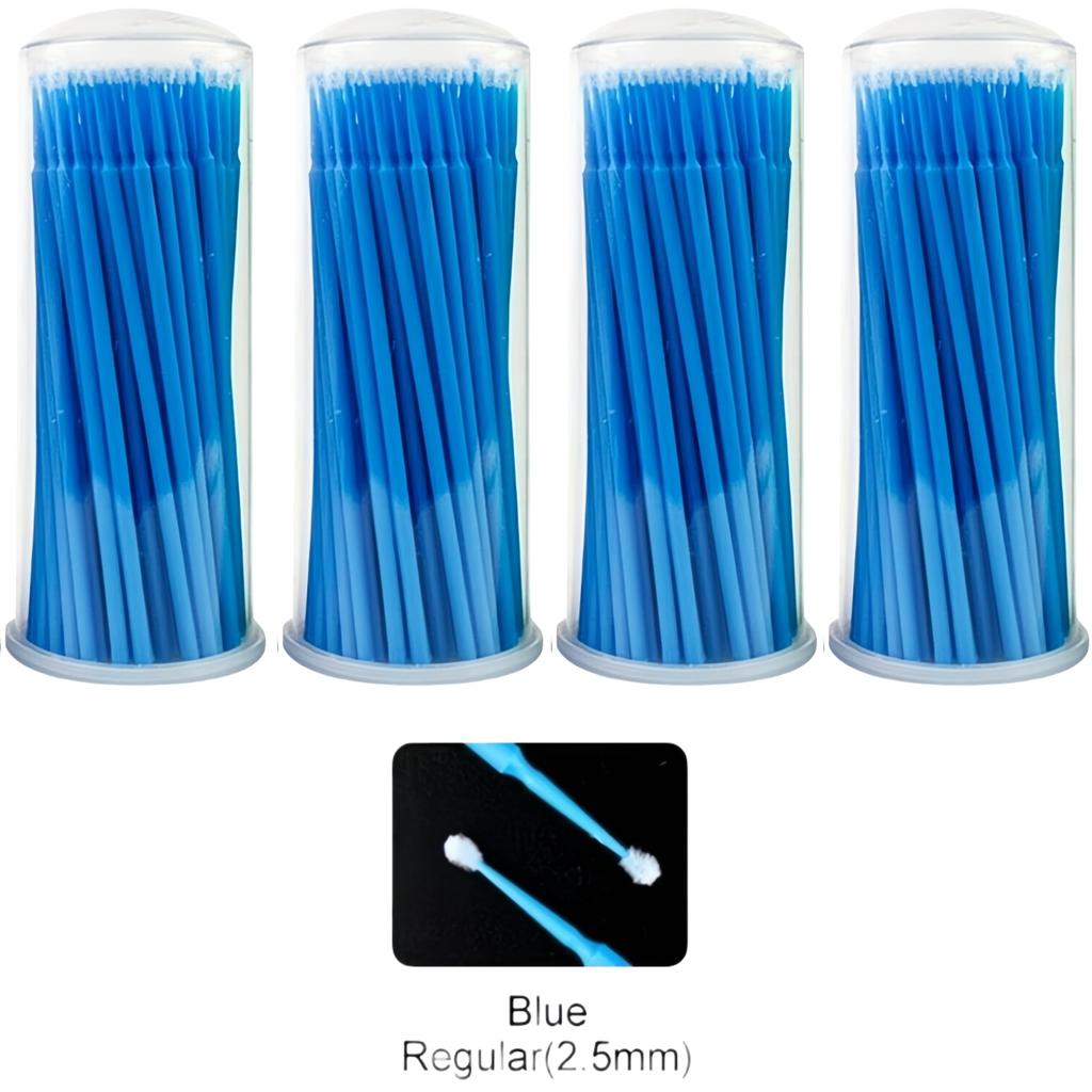 400Pcs Dental Disposable Micro Applicator Brush Eyelash Brushes With Portable Box Plastic Handle Microfiber Tips Dentist Tool