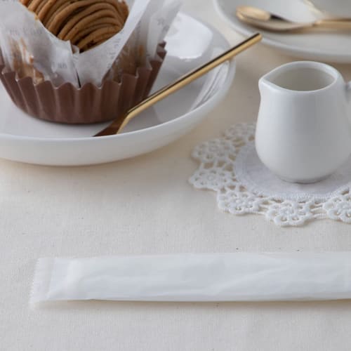 Strix Design Antibacterial Disposable Hand Towels, Made In Japan, Round, 100 Individually Wrapped, Soft, Non-Woven Pulp Fabric, Alcohol-Free, Commerci