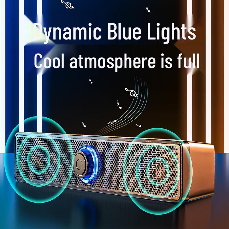 Wanhuo USB Wired Desktop Soundbar Speaker