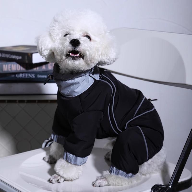 Dog Clothes, Winter Jackets, Pet Teddy Small Dogs, Autumn and Winter Puppy Cotton Clothes, Four-legged Winter Warmth