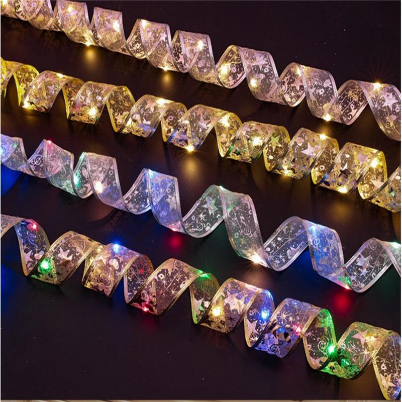 4m 40 Led Ribbon Fairy String Lights Safe Low Voltage Romantic Lamp For Christmas Tree Party