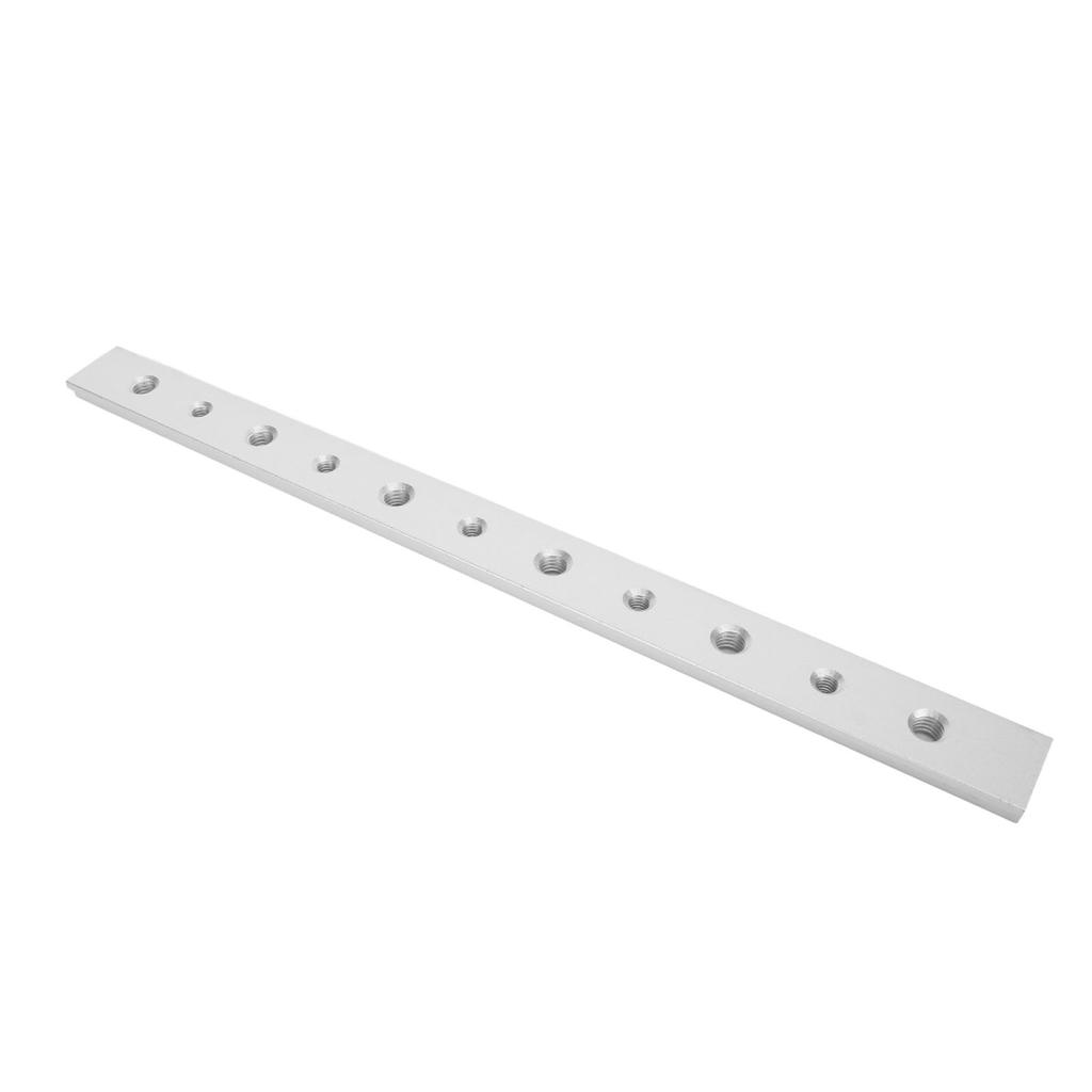 T Slot Miter Track Jig Aluminum Alloy Woodworking Slide Strip 300mm with Hole for Engraving Machine Table Saw