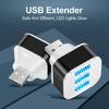 Portable Car USB2.0 Charging Extender 3 Port Extended USB Splitter Multipurpose Connector Replacement For Phones Tablet