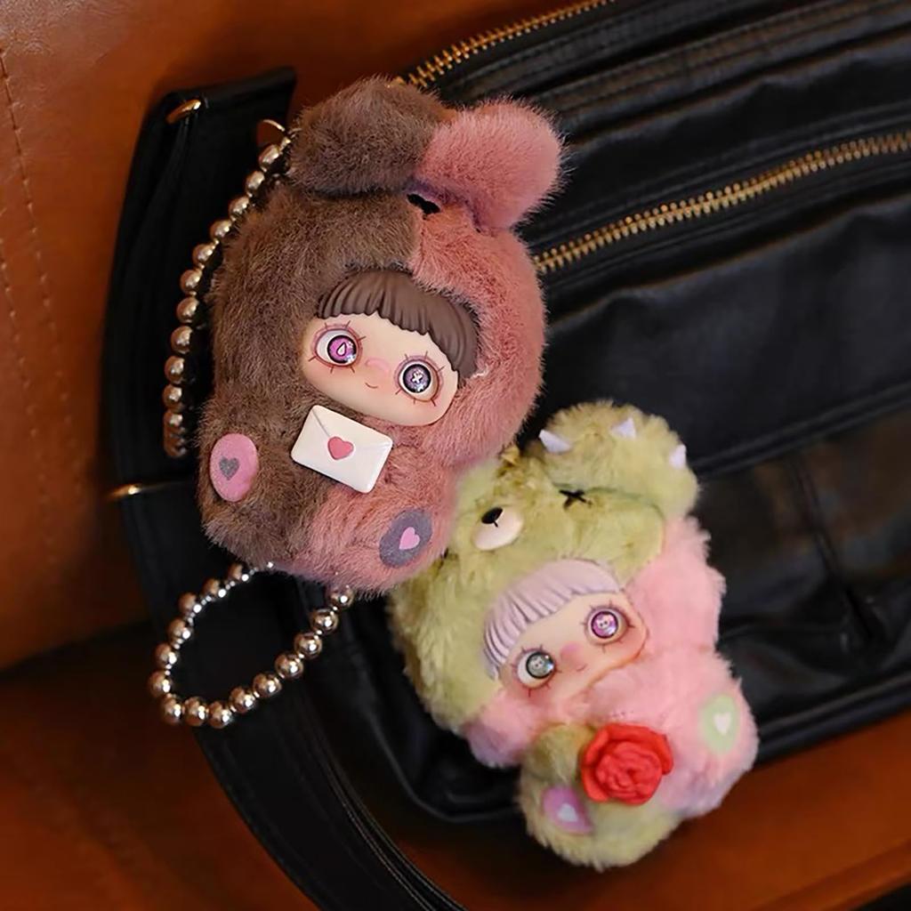 Maymei Eternal Love Series Blind Case (1 Piece), Approx. 11cm Tall, Made of ABS & Polyester, Cute Plush Keychain, Pre-painted Accessory,