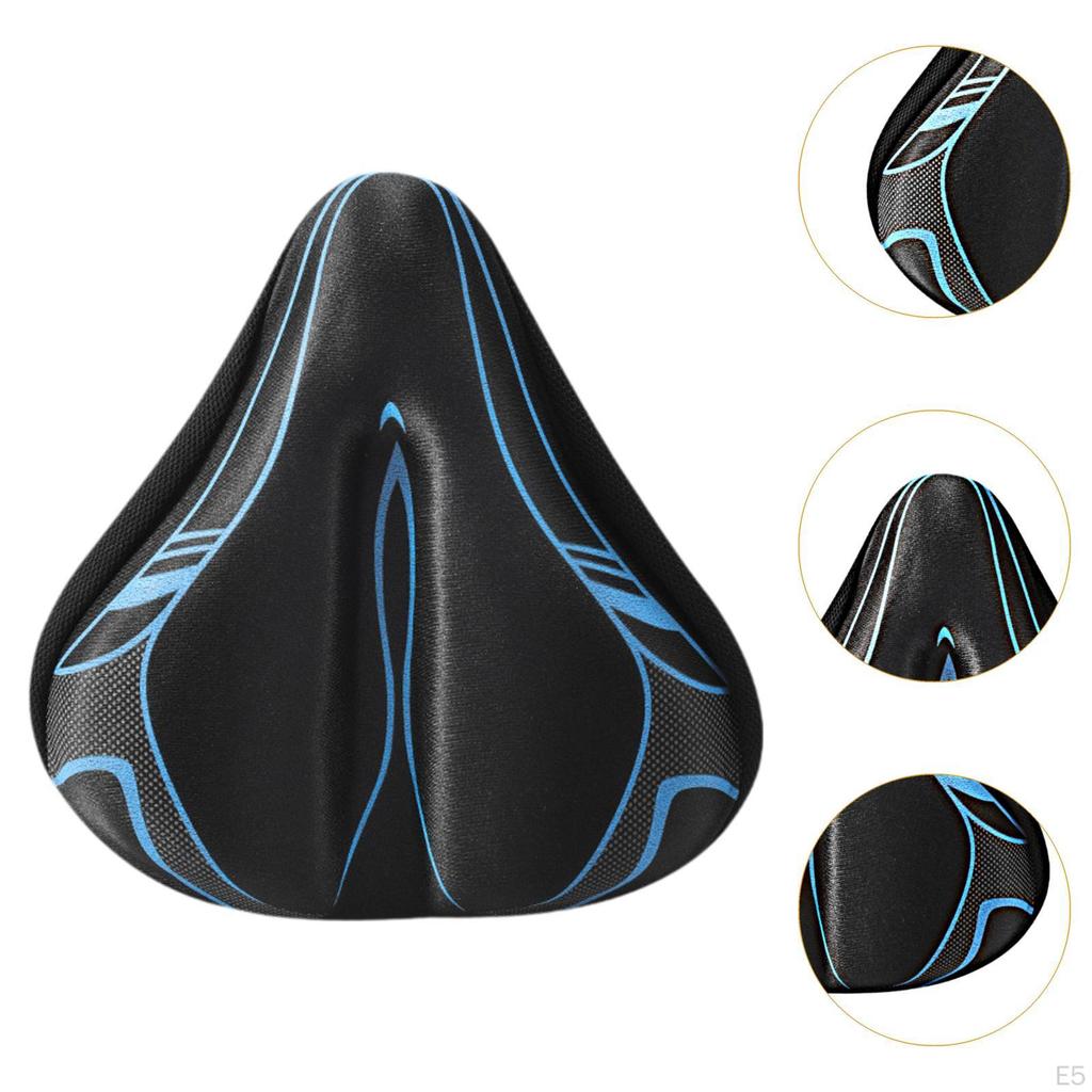 Bike Saddle Cushion Cover Breathable Wide for Mountain Road Bikes Exercise