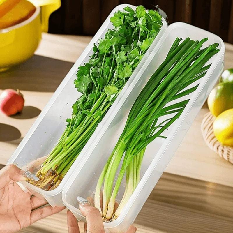 Refrigerator Fresh-keeping Organizer Boxes Vegetable Fruit Fresh-keeping Food Preservation Boxes Transparent Sealed Storage Box