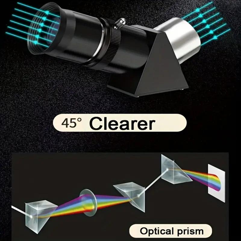 30070 all-black astronomical telescope, 15-150x zoom telescope, suitable for stargazing and moon viewing Observe 3I/ATLAS